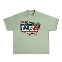 Oil Green all american papa Urban Heavy Tee - FaDigitalArtStudio