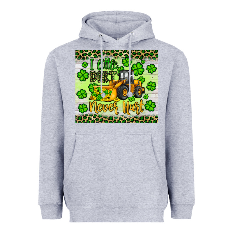 A Little Dirt Never Hurt St Patrick S Bulldozer Heavyweight Hoodie by JahusDesignShop | Teevron