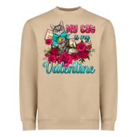Mushroom my cat is my valentine Heavyweight Sweatshirt - AdoDesignShop