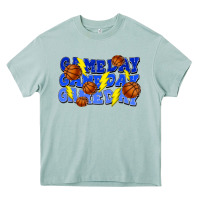 Arona Game day game day game day lightning bolt Heavy Core Tee - HowdyJamesFarm