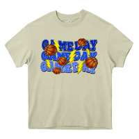 Mossy Game day game day game day lightning bolt Heavy Core Tee - HowdyJamesFarm