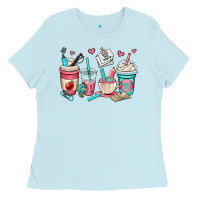 Baby Blue teacher coffee cups Ladies Tee - OliviaCreatesArt