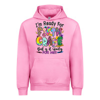 Fuchsia Pink I'm ready for fifth grade but is it ready for me Urban Hoodie - RanaPortraitStore