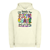 Pigment Pistachio I'm ready for fifth grade but is it ready for me Urban Hoodie - RanaPortraitStore