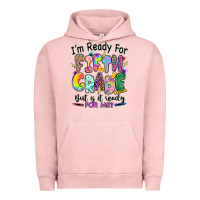 Pigment Salmon I'm ready for fifth grade but is it ready for me Urban Hoodie - RanaPortraitStore