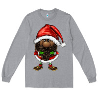 Heather Grey afro santa gnomes Long Sleeve Tee - FaDigitalArtStudio