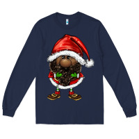 Navy afro santa gnomes Long Sleeve Tee - FaDigitalArtStudio