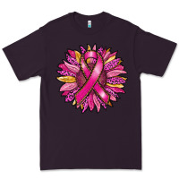 Plum breast cancer sunflower Premium Tee - RanaPortraitStore