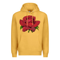 Mustard Oklahoma Rose Illustrations Premium Hoodie - LillyAllenDesigns