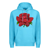 Ocean Blue Oklahoma Rose Illustrations Premium Hoodie - LillyAllenDesigns