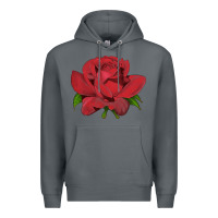 Rock Oklahoma Rose Illustrations Premium Hoodie - LillyAllenDesigns
