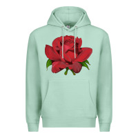 Seafoam Oklahoma Rose Illustrations Premium Hoodie - LillyAllenDesigns