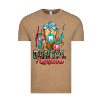 Vintage Coffee Dental Assistant Dentist Frappe Vintage Tee - FaDigitalArtStudio