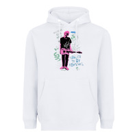 White MGK+Thing Heavyweight Hoodie - maiPhamDesign
