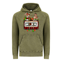 Vintage Olive christmas cassette Vintage Hoodie - FaDigitalArtStudio