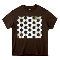 Chocolate Brown distressed soccer pattern Heavy Core Tee - TumblerDesignByShophia