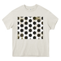 Cream distressed soccer pattern Heavy Core Tee - TumblerDesignByShophia