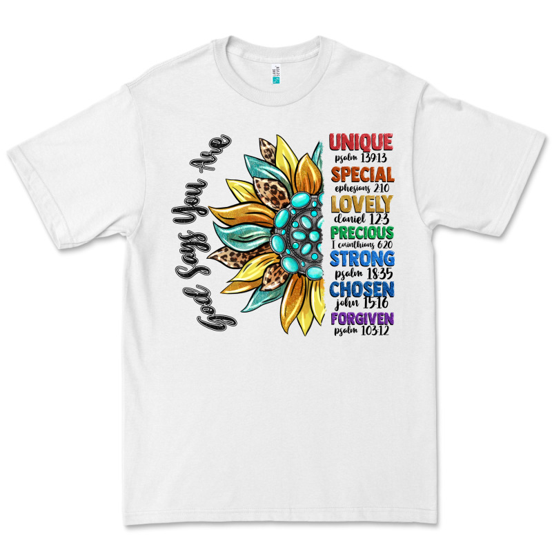 God Says You Are Unique Premium Tee by CowGirlArtShop | Teevron