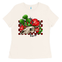 Bullskull Rose And Cactus Olivia Ladies Tee | Teevron