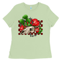 Matcha bullskull rose and cactus olivia Ladies Tee - OliviaCreatesArt