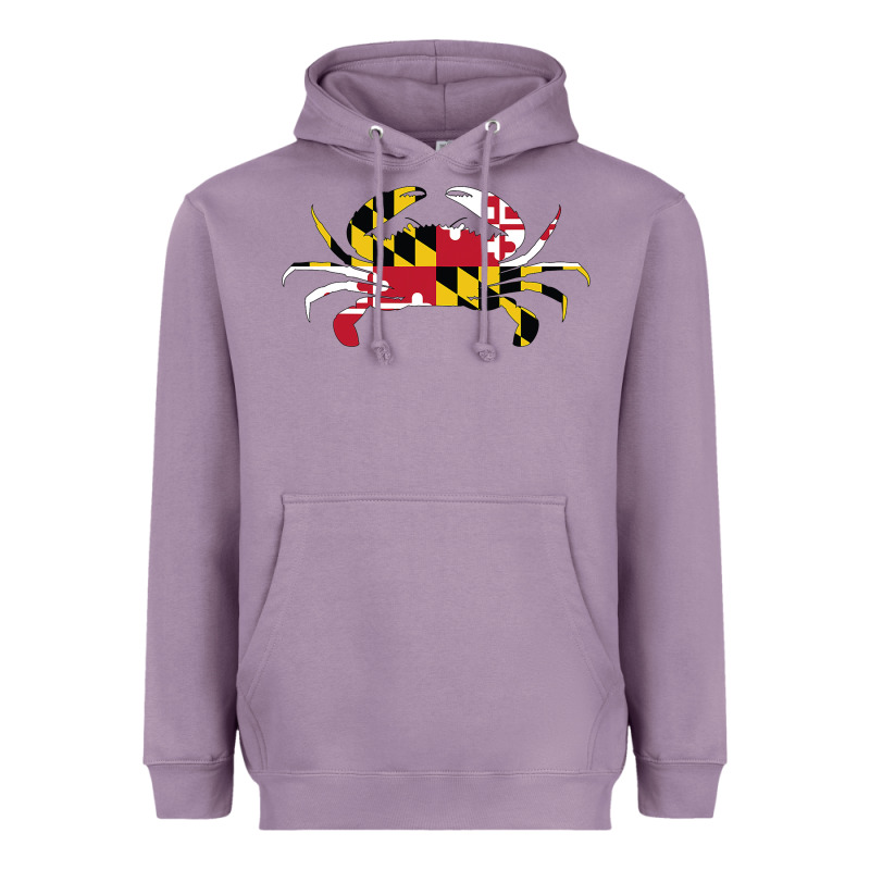 Maryland Crab State Pride Flag Heavyweight Hoodie by maiPhamDesign | Teevron