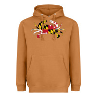 Meerkat Maryland Crab State Pride Flag Heavyweight Hoodie - maiPhamDesign