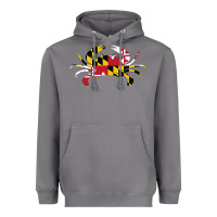 Storm Maryland Crab State Pride Flag Heavyweight Hoodie - maiPhamDesign