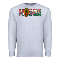 Heather Grey mexican flag our lady of guadalupe madre Premium Sweatshirt - JahusDesignShop