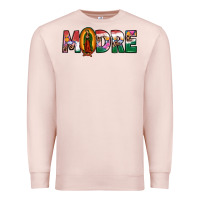 Pale Pink mexican flag our lady of guadalupe madre Premium Sweatshirt - JahusDesignShop