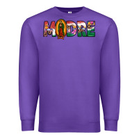 Purple mexican flag our lady of guadalupe madre Premium Sweatshirt - JahusDesignShop
