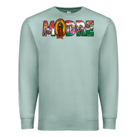 Seafoam mexican flag our lady of guadalupe madre Premium Sweatshirt - JahusDesignShop