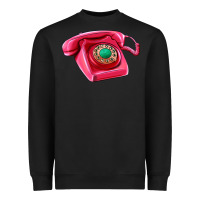 Black pink telephone Heavyweight Sweatshirt - AdoDesignShop