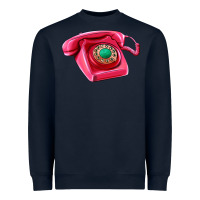 Navy pink telephone Heavyweight Sweatshirt - AdoDesignShop