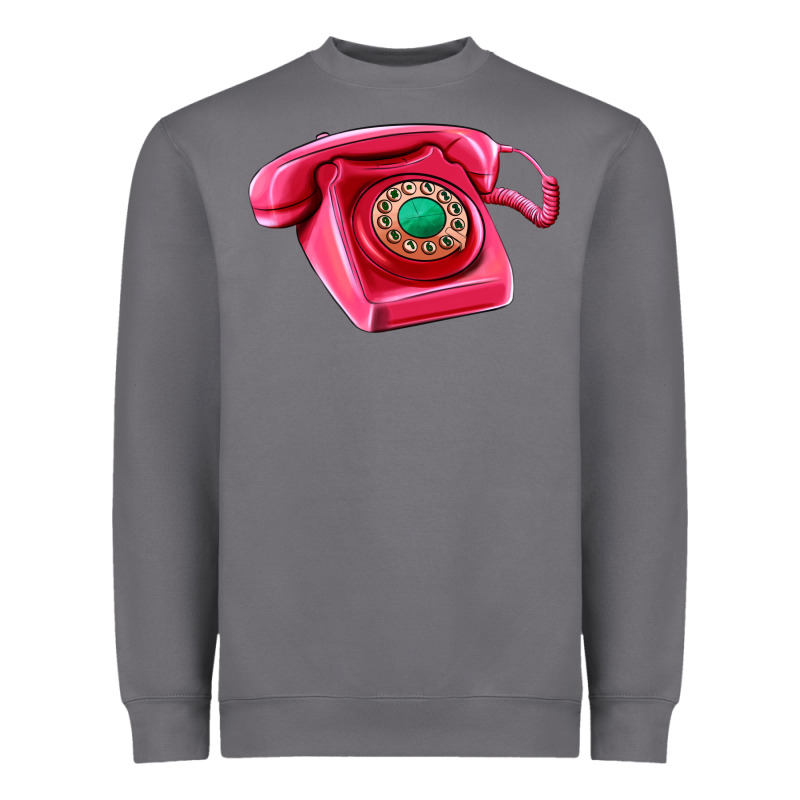 Pink Telephone Heavyweight Sweatshirt by AdoDesignShop | Teevron