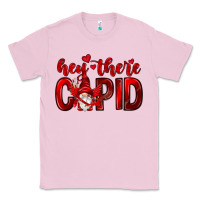 Bubblegum Pink Hey there Cupid Valentine's Day Classic Tee - HowdyJamesFarm