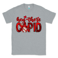 Heather Grey Hey there Cupid Valentine's Day Classic Tee - HowdyJamesFarm