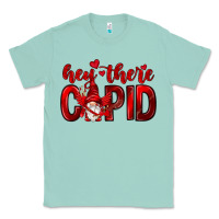 Seafoam Hey there Cupid Valentine's Day Classic Tee - HowdyJamesFarm