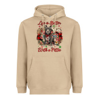Mushroom Christmas life is better with a pittie Heavyweight Hoodie - JahusDesignShop