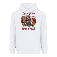 White Christmas life is better with a pittie Heavyweight Hoodie - JahusDesignShop