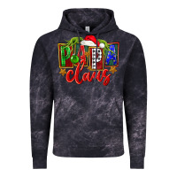 Cloud Black Christmas papa claus Vintage Hoodie - FaDigitalArtStudio