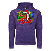 Cloud Purple Christmas papa claus Vintage Hoodie - FaDigitalArtStudio