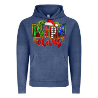 Vintage Denim Christmas papa claus Vintage Hoodie - FaDigitalArtStudio