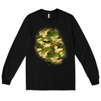 Black camouflage patch 3 Long Sleeve Tee - BundleAndBundleShop