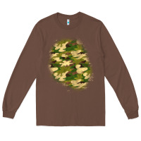 Chestnut camouflage patch 3 Long Sleeve Tee - BundleAndBundleShop