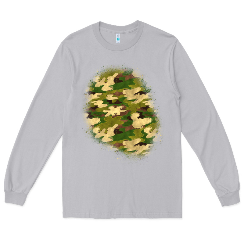 Camouflage Patch 3 Long Sleeve Tee by BundleAndBundleShop | Teevron