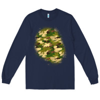 Navy camouflage patch 3 Long Sleeve Tee - BundleAndBundleShop