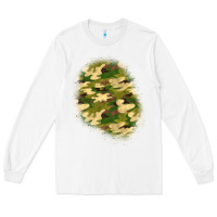 White camouflage patch 3 Long Sleeve Tee - BundleAndBundleShop