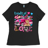 Black loads of love valentine's day olivia Ladies Tee - OliviaCreatesArt