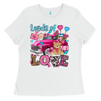 White loads of love valentine's day olivia Ladies Tee - OliviaCreatesArt