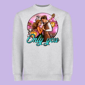 Only You And Couple With Keys Heavyweight Sweatshirt Designed By Adodesignshop